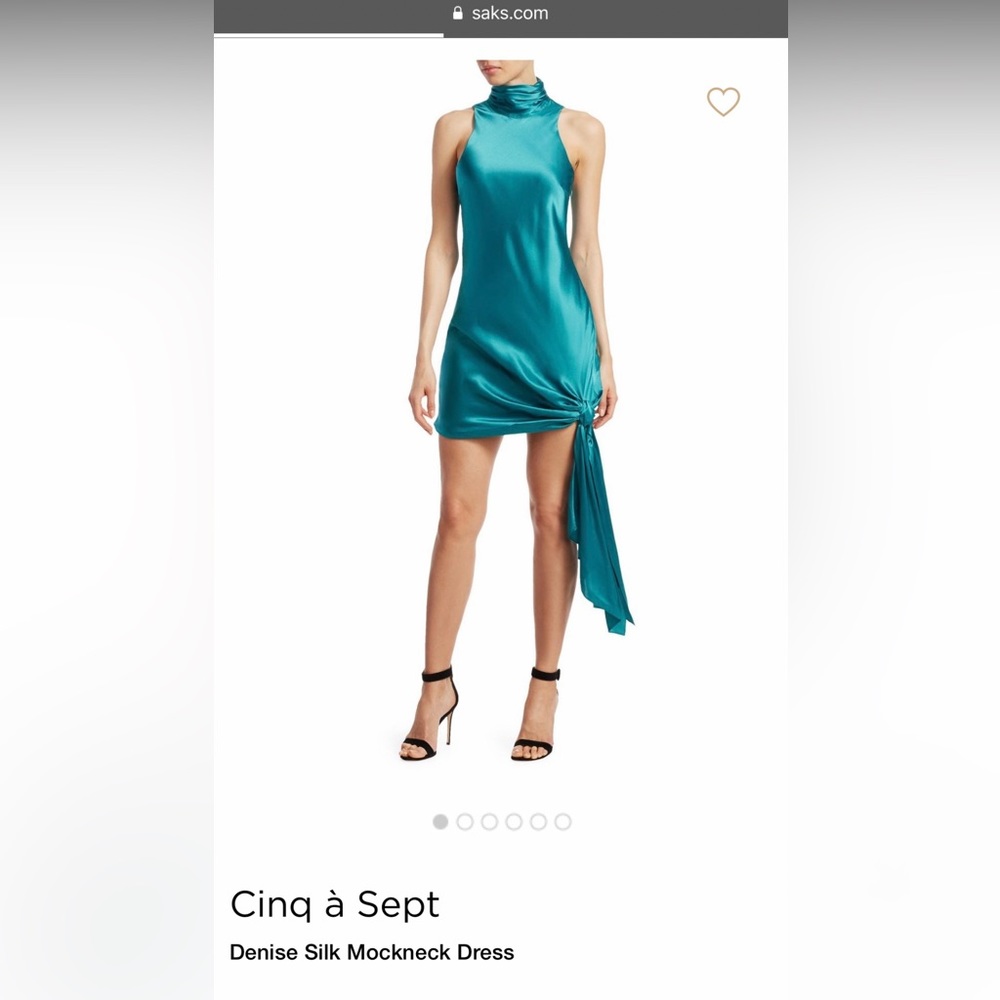 Cinq a sept Denise dress in pacific blue size 2 with tags.